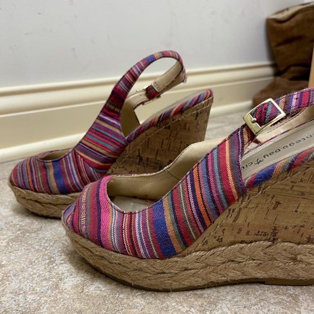 Only worn once- 7.5 wedges